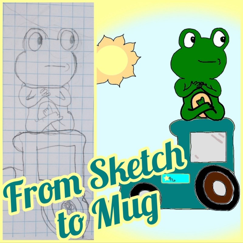 My Niece’s Frog Drawing Becomes a Coffee&nbsp;Cup